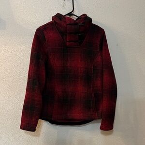 The North Face Red Plaid Sweatshirt